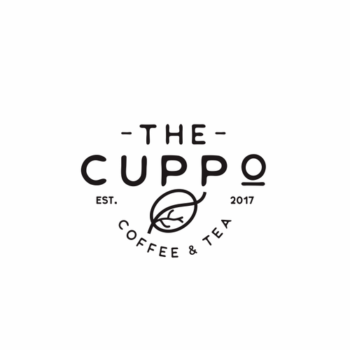 Cafe brand with the title 'THE CUPPO COFFEE & TEA'