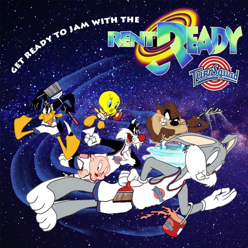 Bunny illustration with the title 'Rent Ready'