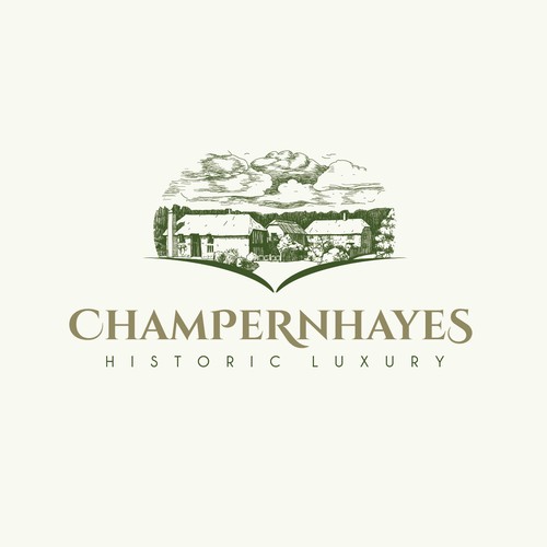Hotel logo with the title 'Logo for Champernhayes Luxury Holiday Cottages'