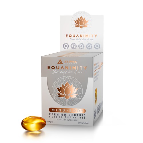 3D rendering design with the title '3D Rendering Of A Supplement Product'