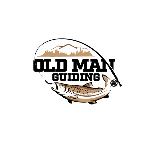 Salmon logo with the title 'Oldman Guiding'
