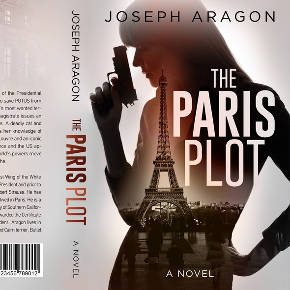 Thriller book cover with the title 'The Paris plot - Adventure thriller'