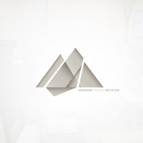 Shading design with the title 'Geometric Logo for Real Estate'
