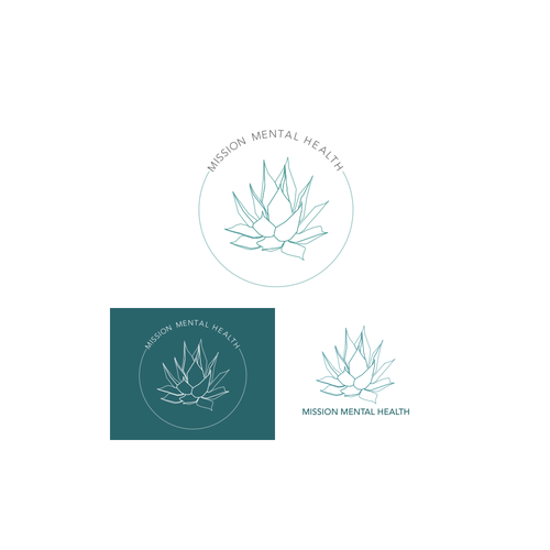Jade logo with the title 'Geometric aloe vera logo concept for psychology private practice'