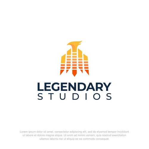 Recording studio logo with the title 'Bold Logo for Recording Company'