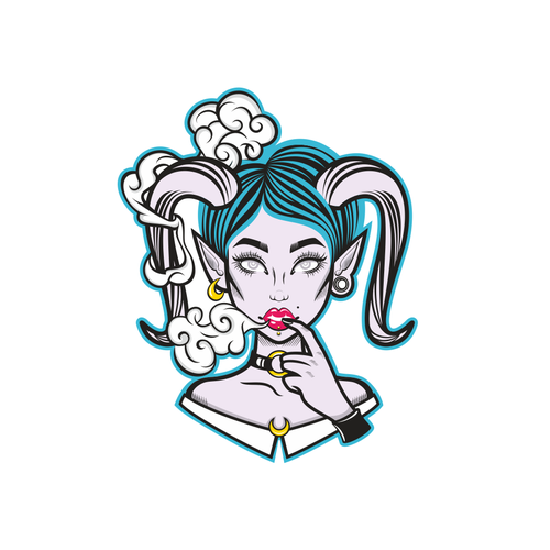 Crazy design with the title 'Female illustration'