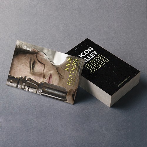 Star Wars design with the title 'Silicon Valley Jedi Business Card'
