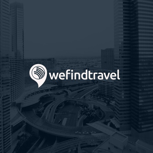 Booking logo with the title 'Innovative logo for "Wefindtravel"'