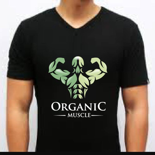Health design with the title 'Organic muscle '