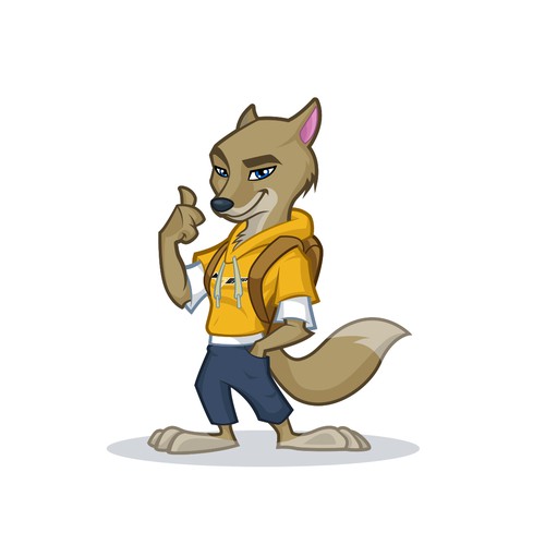 Anthropomorphic design with the title 'Fox'