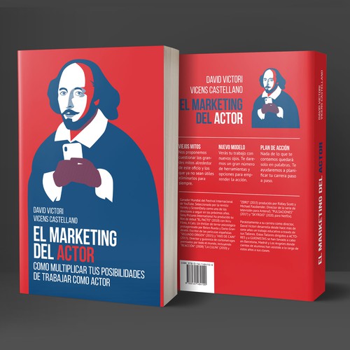 Marketing book cover with the title 'Book cover'