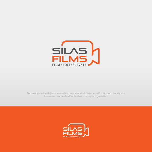 Freelancer logo with the title 'Logo design for Silas Films'