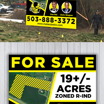 Signage for Mal & Seitz Real Estate