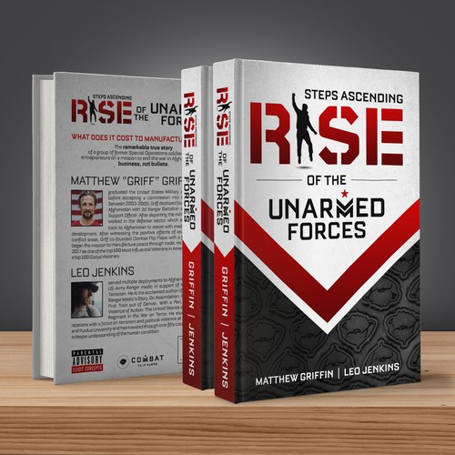 Motivational book cover with the title 'Rise of the Unarmed Forces'