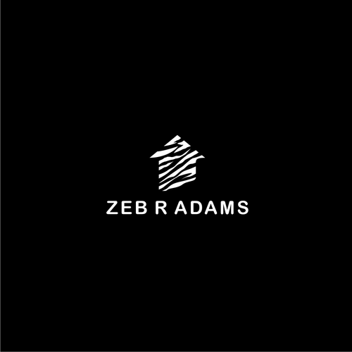 Zebra design with the title 'Zeb R Adams'