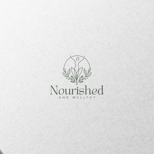 Wealth logo with the title 'Nourished and Wellthy Logo'
