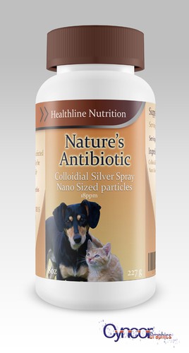 Animal label with the title 'Health Supplement for Pets Label design'