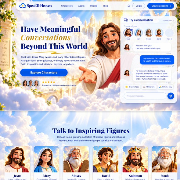 God design with the title 'Speak to Heaven'