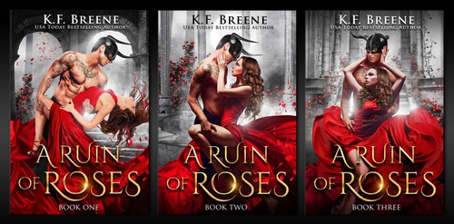 Rose design with the title 'A Ruin Of Roses Series'