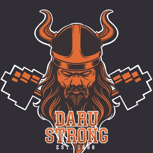 Barbell t-shirt with the title 'Strong King'