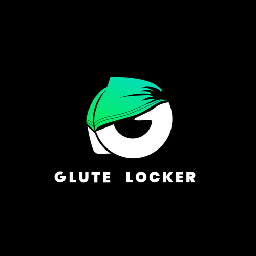 Exercise logo with the title ' Second Glute Locker logo concept '