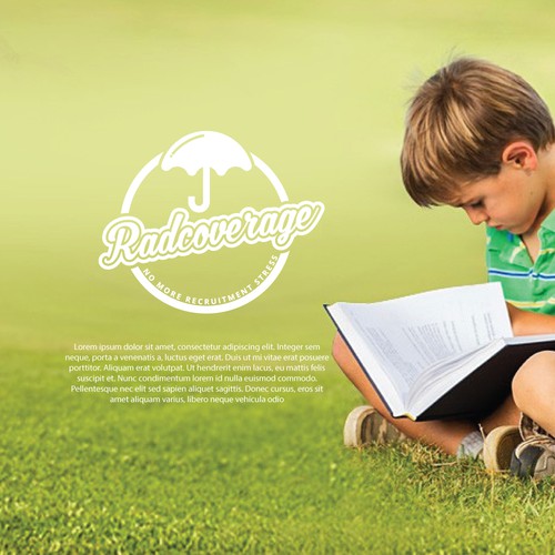 Umbrella logo with the title 'RadCoverage Logo'