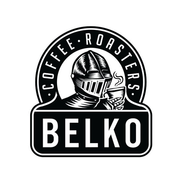 Knight logo with the title 'Bold coffee logo'