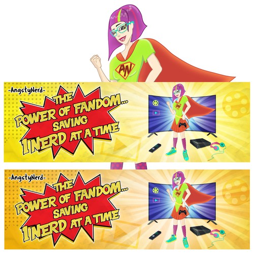 Controller design with the title 'Nerd banner'