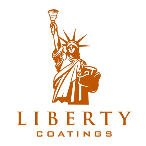 Single-color design with the title 'Logo design for a roof coating company'
