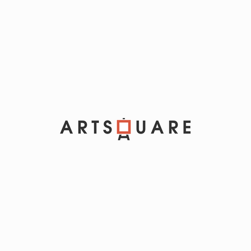 标题为“ArtSquare需要一个标志”的艺术标志。通过帮助我们来开启你的职业生涯。”