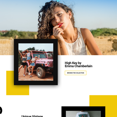 Fashion website with the title 'Fashion store'