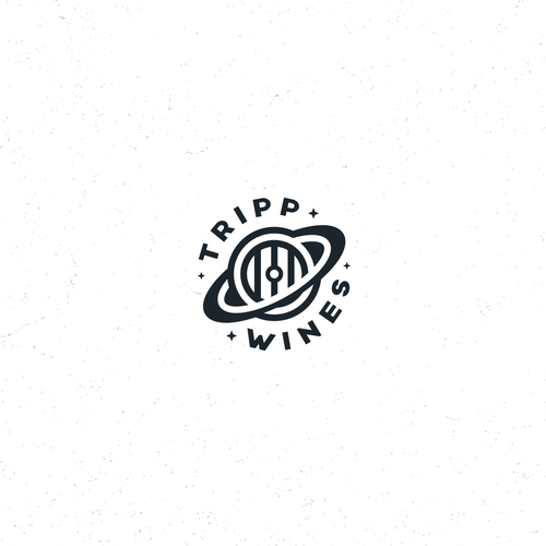 Winery logo with the title 'Spacy Wine Logo'