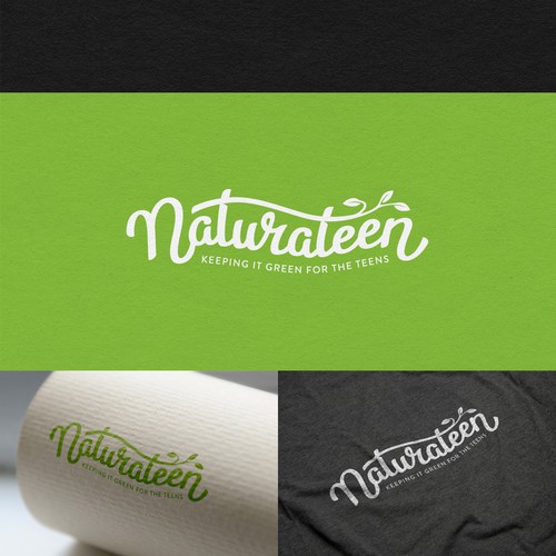 Natural brand with the title 'Logo for organic and natural product for teenagers'