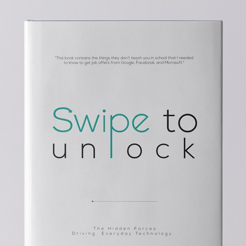 White book cover with the title 'Swipe to unlock'