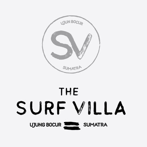 Beach logo with the title 'Surf logo design'