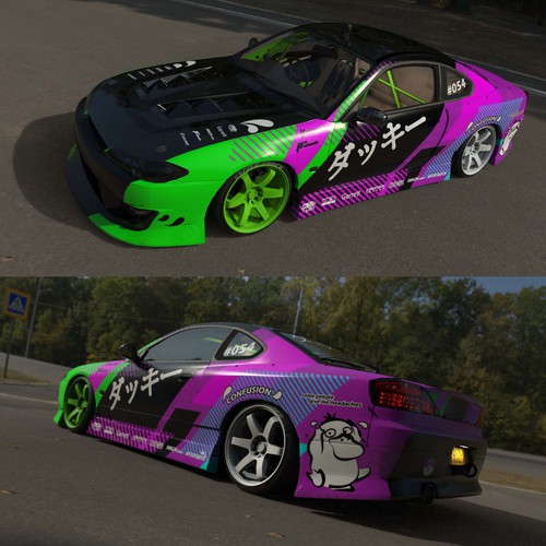 Pokémon design with the title 'Car wap - drift rocket'