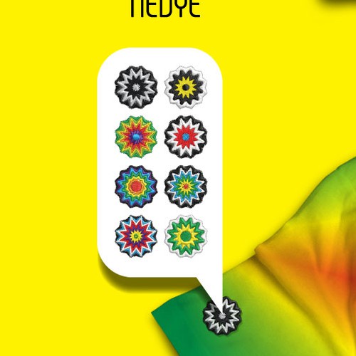 Shirt logo with the title 'Jones' tiedye logo'