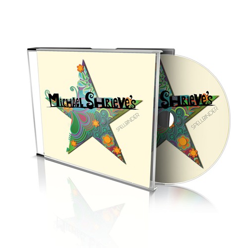 Rock artwork with the title 'Psychedelic album cover'