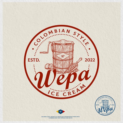Creamery logo with the title 'WEPA'