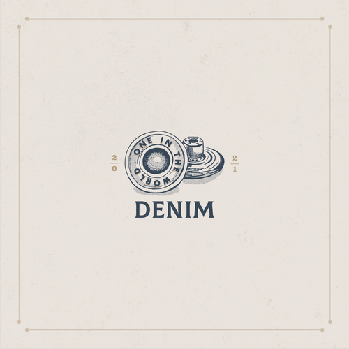 Denim Jeans With Logo Company