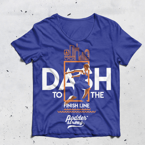 Graphic t-shirt with the title 'T-shirt for diabetic run'