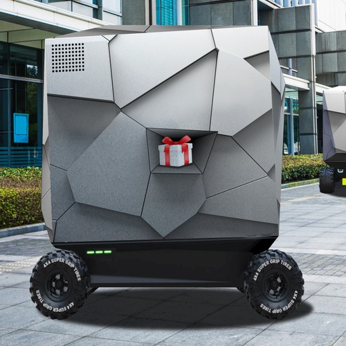 Wrapping design with the title 'Urban Parcel Delivery Vehicle'