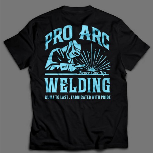 Welding design with the title 'Pro Arc Welding'