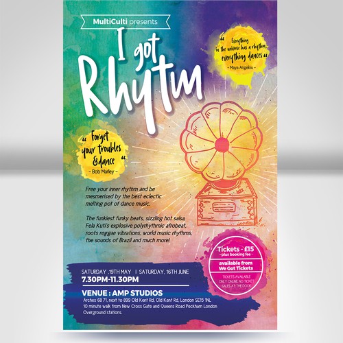 Musical design with the title 'Musical Event Flyer '