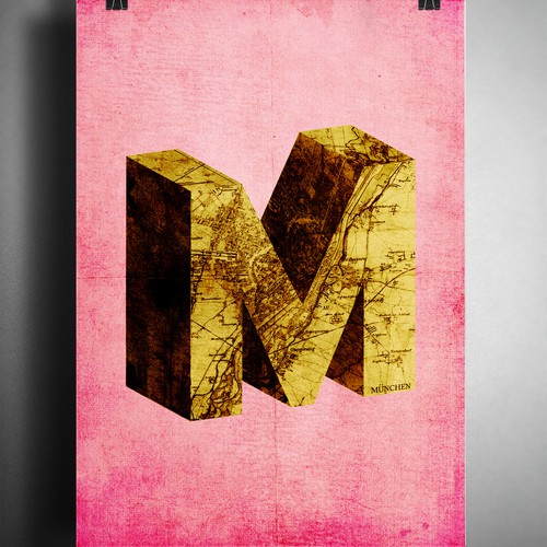 City artwork with the title 'Poster for Munchen'