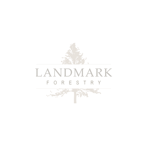 Neutral logo with the title 'Logo for LANDMARK FORESTRY'