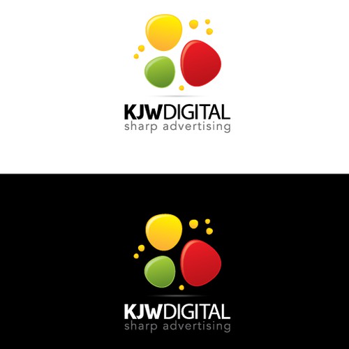 Dot logo with the title 'KJWDIGITAL logo'