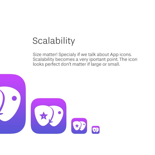 Blue and black design with the title 'Application Logo & Icon Design'