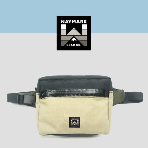 Camping design with the title 'Waymark logo'