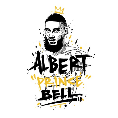 Mixed martial arts design with the title 'Albert “Prince” Bell 2'